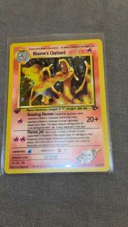 Pokemon 1st Edition Blaine's Charizard 2/132 Gym Challenge - Image 3