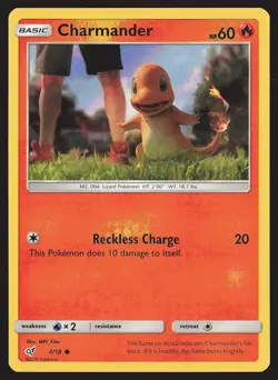 Detective Pikachu Charmander #4/18 Holo Pokemon Card - Image 1