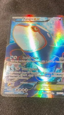 Pokemon TCG Kyogre-EX Dark Explorers Holo Full Art Ultra Rare Card 104/108 LP - Image 2