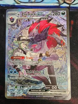 Pokemon TCG Ascended Heroes N's Zoroark EX Holo SIR 286/217 NM/M - Image 1