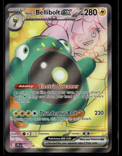 Pokemon TCG SV09: Journey Together #172/159 Iono's Bellibolt ex - Image 1