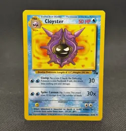 Cloyster Pokemon Unlimited Uncommon Fossil 32/62 MP - Image 1