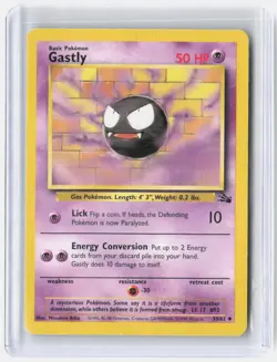 Gastly 33/62 Uncommon Fossil Pokemon Lightly Played - Image 1