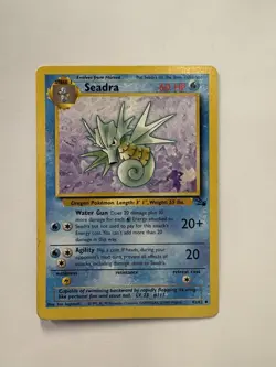 Pokemon Seadra 42/62 Fossil Unlimited Uncommon - Image 1