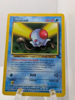 Pokemon TCG - Tentacool - 56/62 - Common - Unlimited - Fossil - MP - Image 1