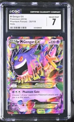 CGC 7 M Gengar EX 2014 Phantom Forces 35/119 Holo Pokemon Card - Image 1