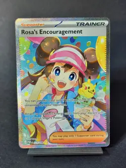 Pokemon Rosa's Encouragement Full Art Trainer-Supporter Holo Rare Card 123/088 - Image 1