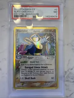 2006 Pokemon EX Crystal Guardians Blastoise Holo #2/100 PSA 7 - Image 1