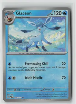 Glaceon (Master Ball Pattern) Holo Rare SV: Prismatic Evolutions 025/131 NM - Image 1