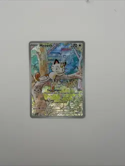 Meowth 106/094 Illustration Rare Pokemon TCG ME02: Phantasmal Flames NM - Image 3