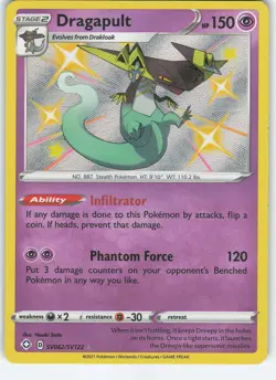 Dragapult SV062/SV122 Shiny Holo Rare Holo Shining Fates: Shiny Vault NM Pokemon - Image 1