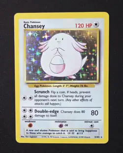Chansey 03/102 Holo Rare WoTC Base Set Pokemon 1999 Wizards Of The Coast - Image 3