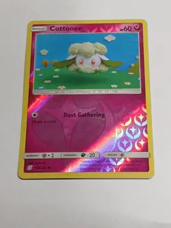 Cottonee 143/236 Pokemon Unified Minds Reverse Holo Common TCG LP - Image 1