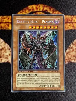 YUGIOH • DESTINY HERO - PLASMA • SECRET RARE • LIMITED ED • CT04-EN003 • VLP - Image 1