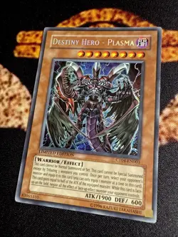 YUGIOH • DESTINY HERO - PLASMA • SECRET RARE • LIMITED ED • CT04-EN003 • VLP - Image 3