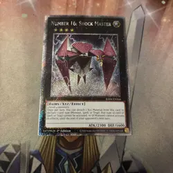 Number 16: Shock Master 1st Edition Platinum Secret Rare RA04-EN166 Yu-Gi-Oh! - Image 1