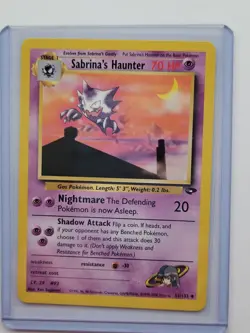 Sabrina's Haunter 55/132 Gym Challenge Non-Holo Pokemon Card TCG Unlimited NM - Image 1