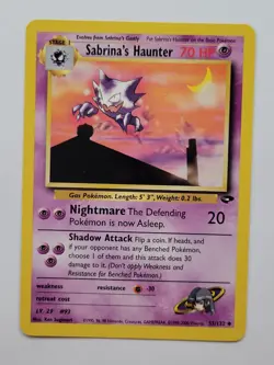 Sabrina's Haunter 55/132 Gym Challenge Non-Holo Pokemon Card TCG Unlimited NM - Image 3