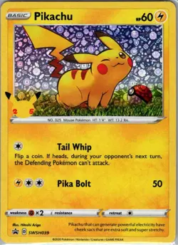 Pikachu - (General Mills) SWSH039 Holo - Pokemon Card - NM - Image 1