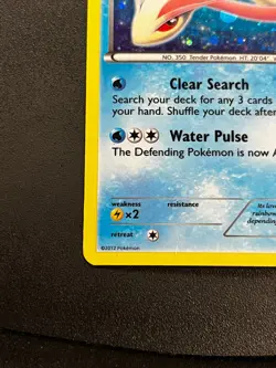 Milotic 28/124 - Dragons Exalted Cosmos Holo Deck Exclusive Pokemon TCG Card MP - Image 2