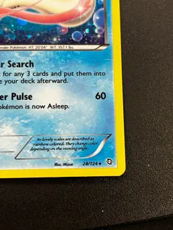Milotic 28/124 - Dragons Exalted Cosmos Holo Deck Exclusive Pokemon TCG Card MP - Image 3