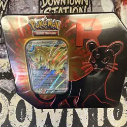 Pokemon Team Rocket’s Persian ex Tin – Promo Card + Booster Packs Sealed TCG - Image 1