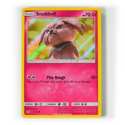 Pokemon - Snubbull Holo - 15/18 - SM Detective Pikachu Card - Image 1