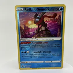 Pokemon TCG Radiant Greninja Holo Card 046/189 Swsh10 Astral Radiance - Image 1