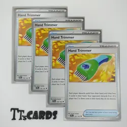 Hand Trimmer 150/162 x4 Playset 4x Pokemon S&V Temporal Forces TEF - 4 Card Set - Image 1