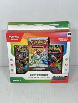 Lot Of 2 Pokemon First Partner Illustration Collection Series 1 w/ Promo Cards 196214150522 - Image 2