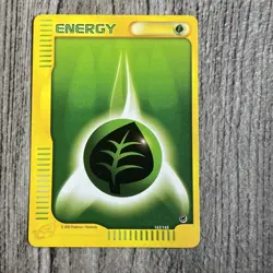 Pokemon Grass Energy 162/165 E-Reader 2002 Expedition Base Set Card NM/MT - Image 1
