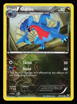 Gabite 88/124 Reverse Holo Uncommon Dragons Exalted Pokemon Card - Image 1