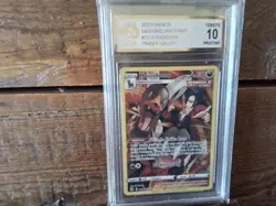 Pokemon Cards promo Holo tg10 houndoom x ar sr ex graded slab card gold art b41 - Image 1