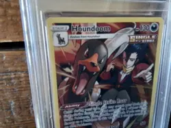 Pokemon Cards promo Holo tg10 houndoom x ar sr ex graded slab card gold art b41 - Image 3