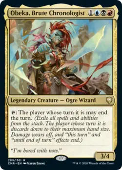 Obeka, Brute Chronologist Commander Legends NM Blue Black Red Rare CARD ABUGames - Image 1