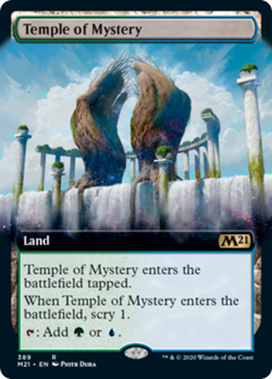 Temple of Mystery (Extended Art) Core Set 2021 / M21 NM CARD ABUGames - Image 1