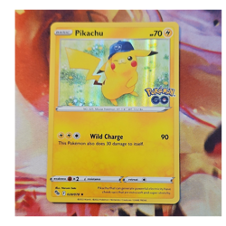Pokemon Pikachu 028/078 GO Promo Holo Rare Wild Charge Card English 2022 - Image 1