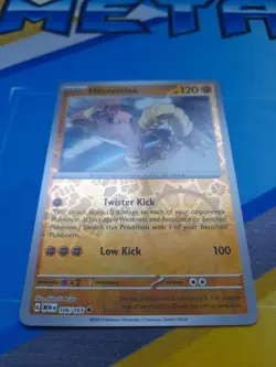 Hitmonlee Reverse Holo NM 106/165 Scarlet & Violet 151 Pokemon Card - Image 2