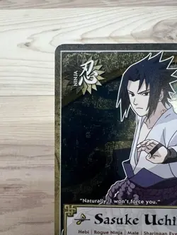 Naruto Tcg CCG Sasuke Uchiha [Emotionless] Foil Promo Card Near Mint English - Image 3