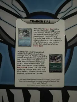 Ting Lu Paldea Evolved Prerelease Trainer Tips Pokemon Card Baxcalibur Murkrow - Image 2