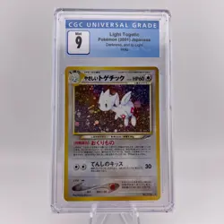 2001 Pokemon Japanese Neo Destiny Light Togetic Holo CGC 9 Mint - Image 2
