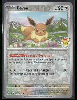 Eevee - (Pokemon Day 2025) (Reverse Cosmos Holo) Reverse Holo Promo 074/131 NM - Image 1