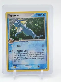 VAPOREON 2006 POKEMON POP SERIES 3 HOLO RARE 6/17 Q7098 - Image 1