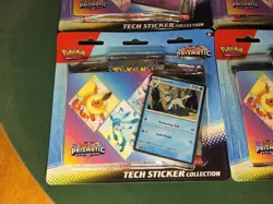 (4) Pokemon TCG Prismatic Evolutions Tech Sticker Collection Lot X4 BRAND NEW - Image 3