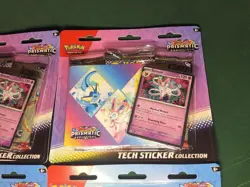 (4) Pokemon TCG Prismatic Evolutions Tech Sticker Collection Lot X4 BRAND NEW - Image 5