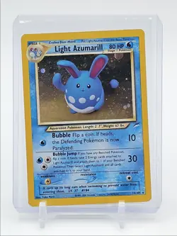 LIGHT AZUMARILL 2000 POKEMON NEO DESTINY HOLO RARE 13/105 Q7098 - Image 1