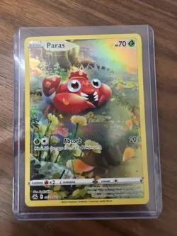 Pokemon Paras GG32/GG70 SWSH: Crown Zenith Galarian Gallery Ultra Rare Holo - Image 1