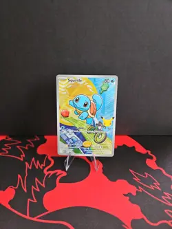 First Partner Illustration Squirtle Promo Full Art Holo 037 Pokemon TCG - Image 1
