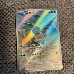 Pokemon Squirtle 170/165 Scarlet & Violet 151 Holo Illustration Rare 60 HP - Image 1