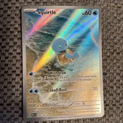 Pokemon Squirtle 170/165 Scarlet & Violet 151 Holo Illustration Rare 60 HP - Image 4